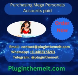 Purchasing Mega Personals Accounts paid and unpaid